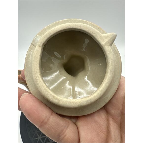 Vintage Henriksen Handpainted Classic Majolica Ceramic Frog Lily Pads Teapot - Picture 10 of 11